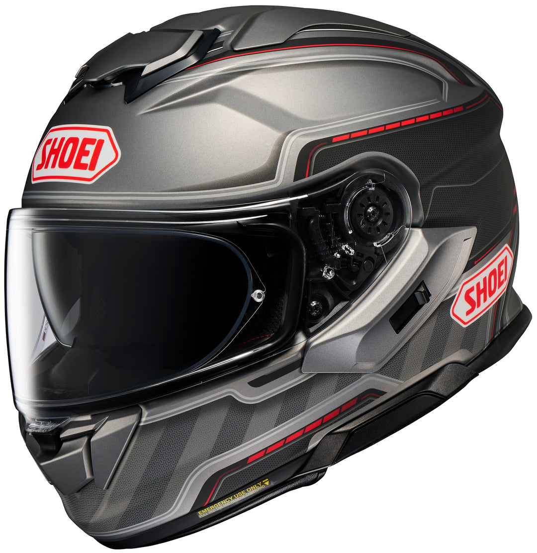 Shoei GT-Air 3 Discipline Helmet - TC-1 Matte Grey/Black/Red