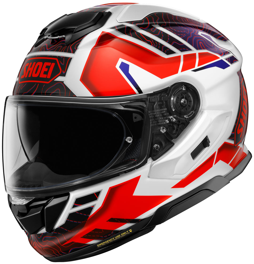 Shoei GT-Air 3 Hike Helmet - TC-10 Red/White/Blue