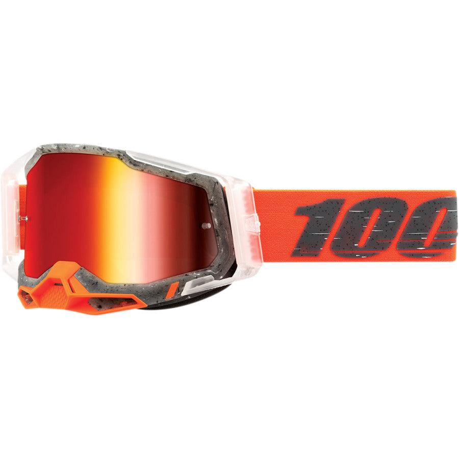 100% Racecraft 2 Goggles - Schrute - Red Mirror