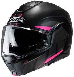 HJC i100 BEIS MODULAR HELMET - MC-8 SF BLACK/PURPLE