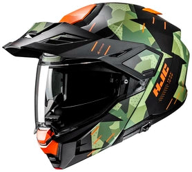 HJC i80 ROKI ADVENTURE MODULAR HELMET - MC-47 SF GREEN/BLACK/ORANGE