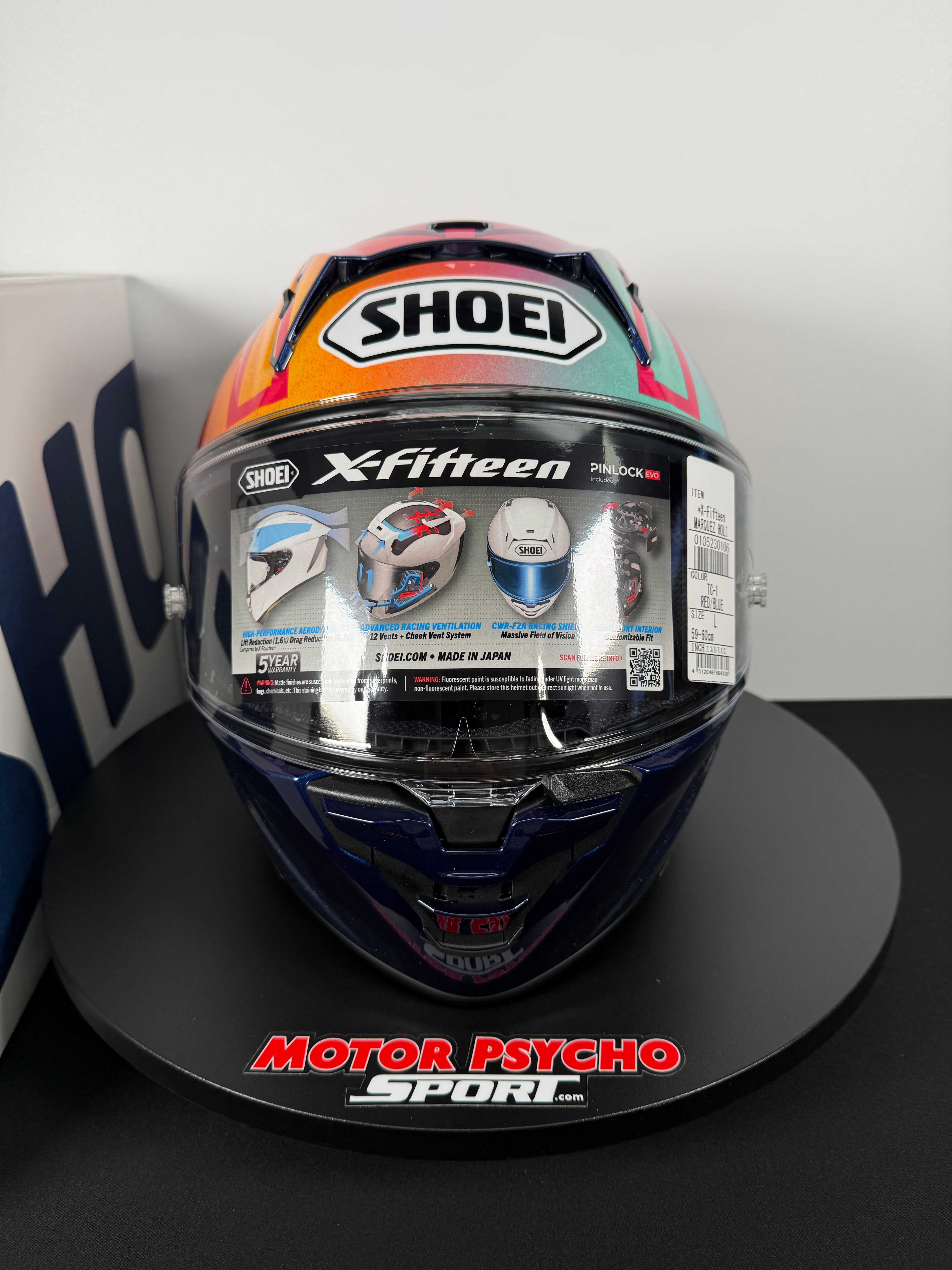 Shoei X-15 Marquez Holi Helmet - TC-1 - Size L