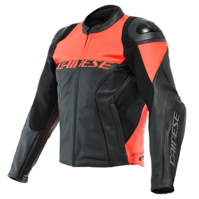 Dainese Racing 4 Leather Jacket Perforated Black/Fluorescent