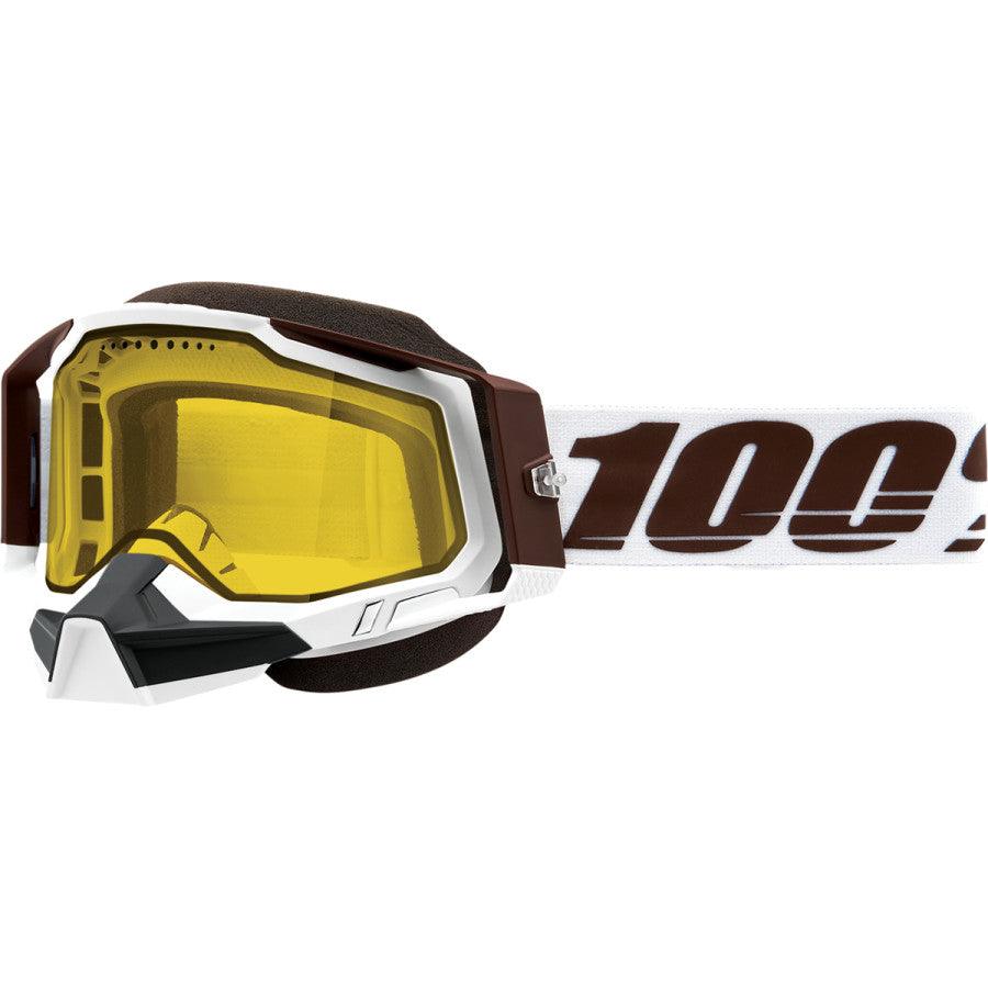 100% Racecraft 2 Snow Goggles - Snowbird - Yellow