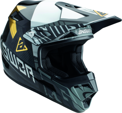 Answer AR3 Ronin Helmet Black/White/Gold