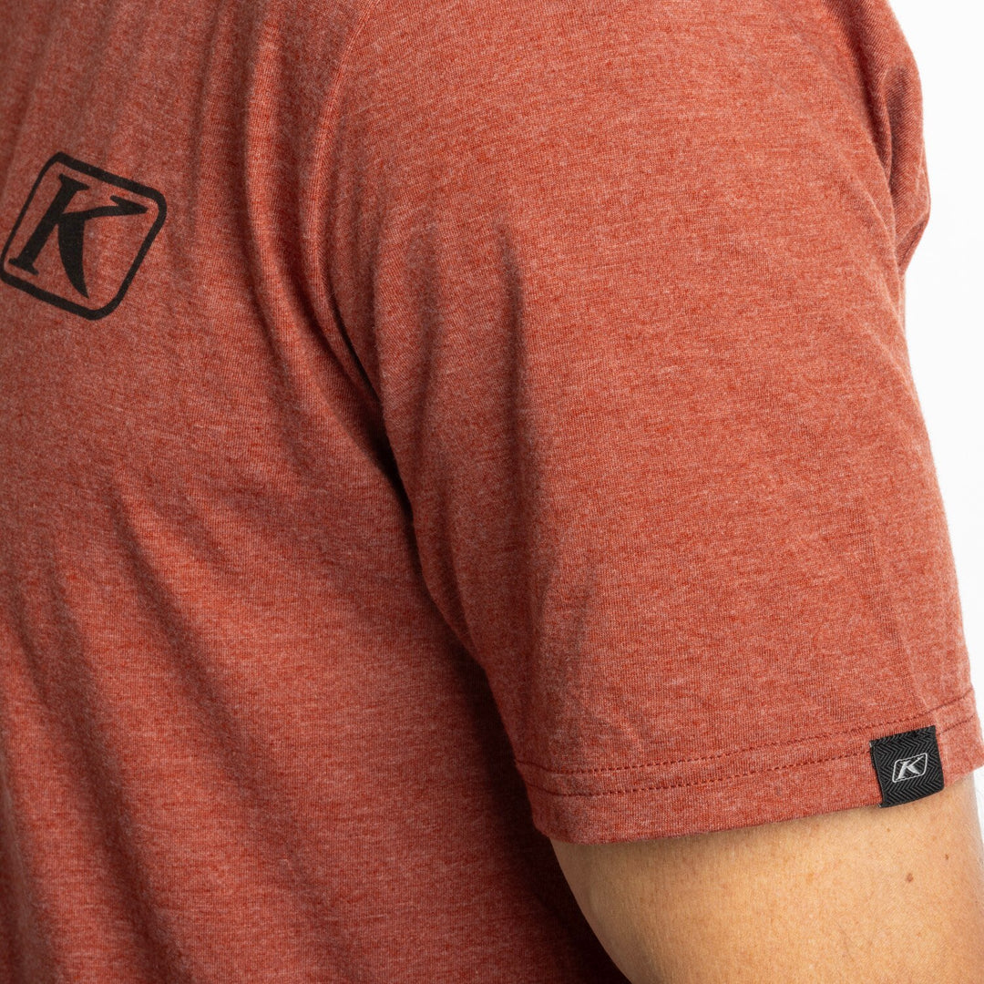 KLIM RIPPIN' TRI-BLEND TEE - HEATHERED RUSSET - BLACK