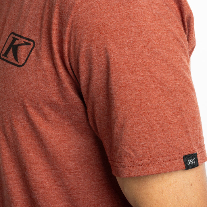KLIM RIPPIN' TRI-BLEND TEE - HEATHERED RUSSET - BLACK