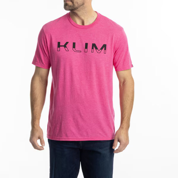 KLIM PETROL TRI-BLEND TEE - FUCHSIA FROST - BLACK