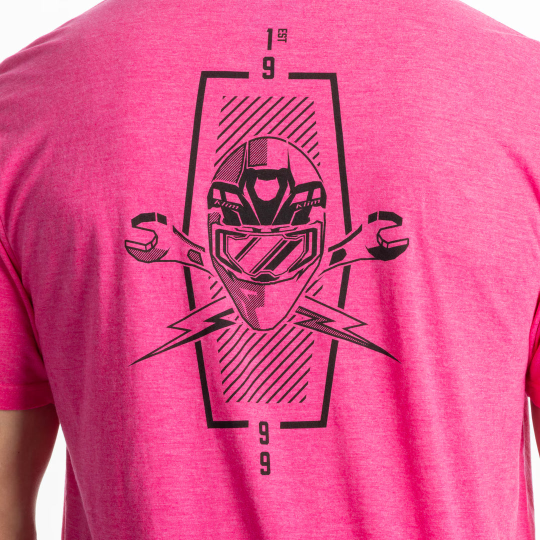 KLIM PETROL TRI-BLEND TEE - FUCHSIA FROST - BLACK