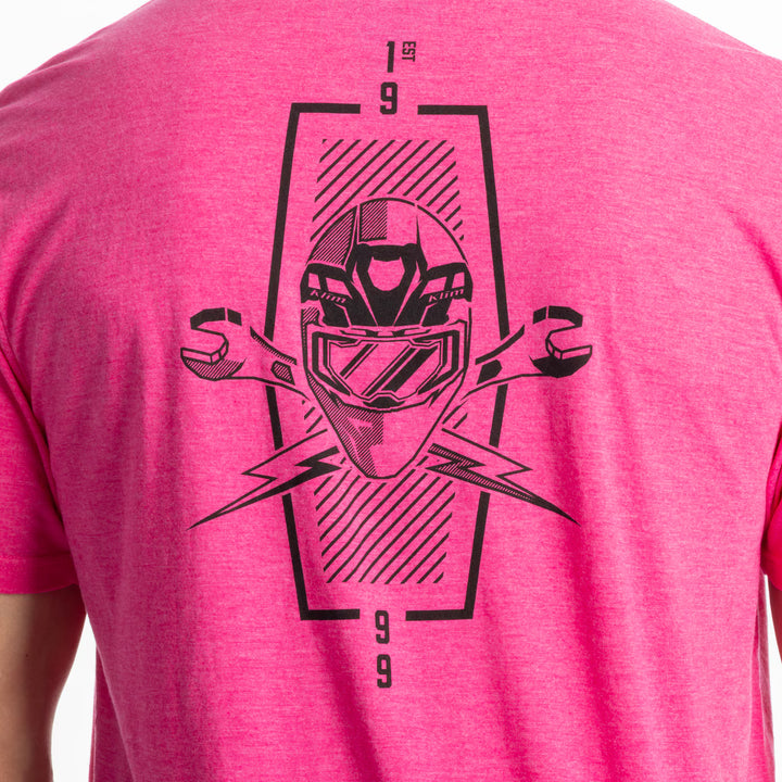 KLIM PETROL TRI-BLEND TEE - FUCHSIA FROST - BLACK
