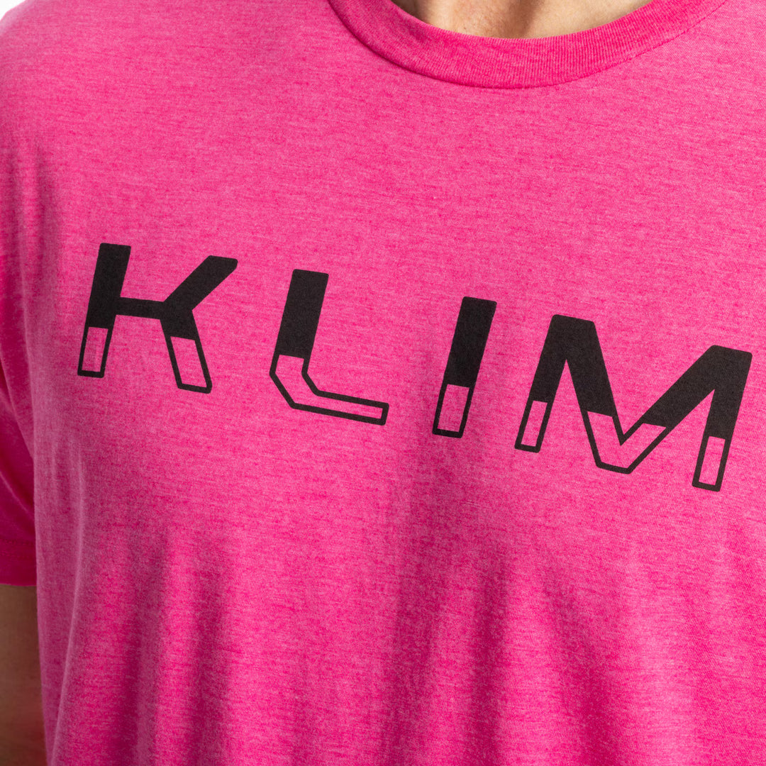 KLIM PETROL TRI-BLEND TEE - FUCHSIA FROST - BLACK