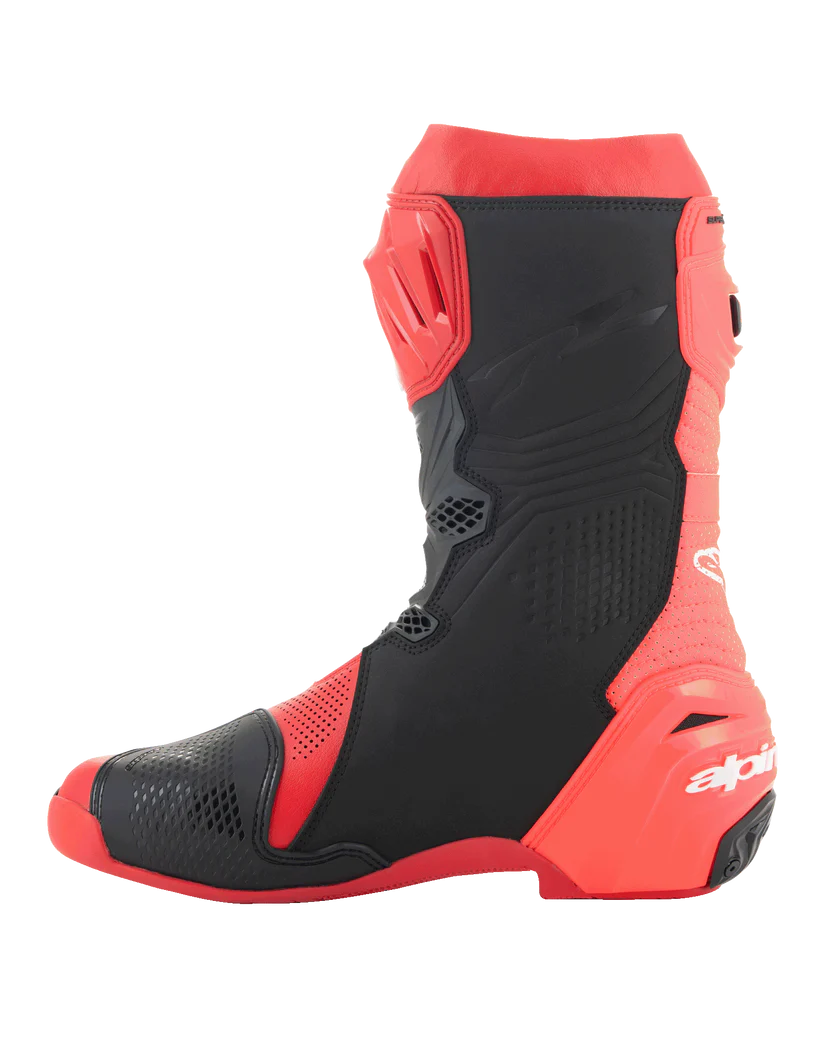 Alpinestars Supertech R Vented Boots - Bright Red/Red Fluo