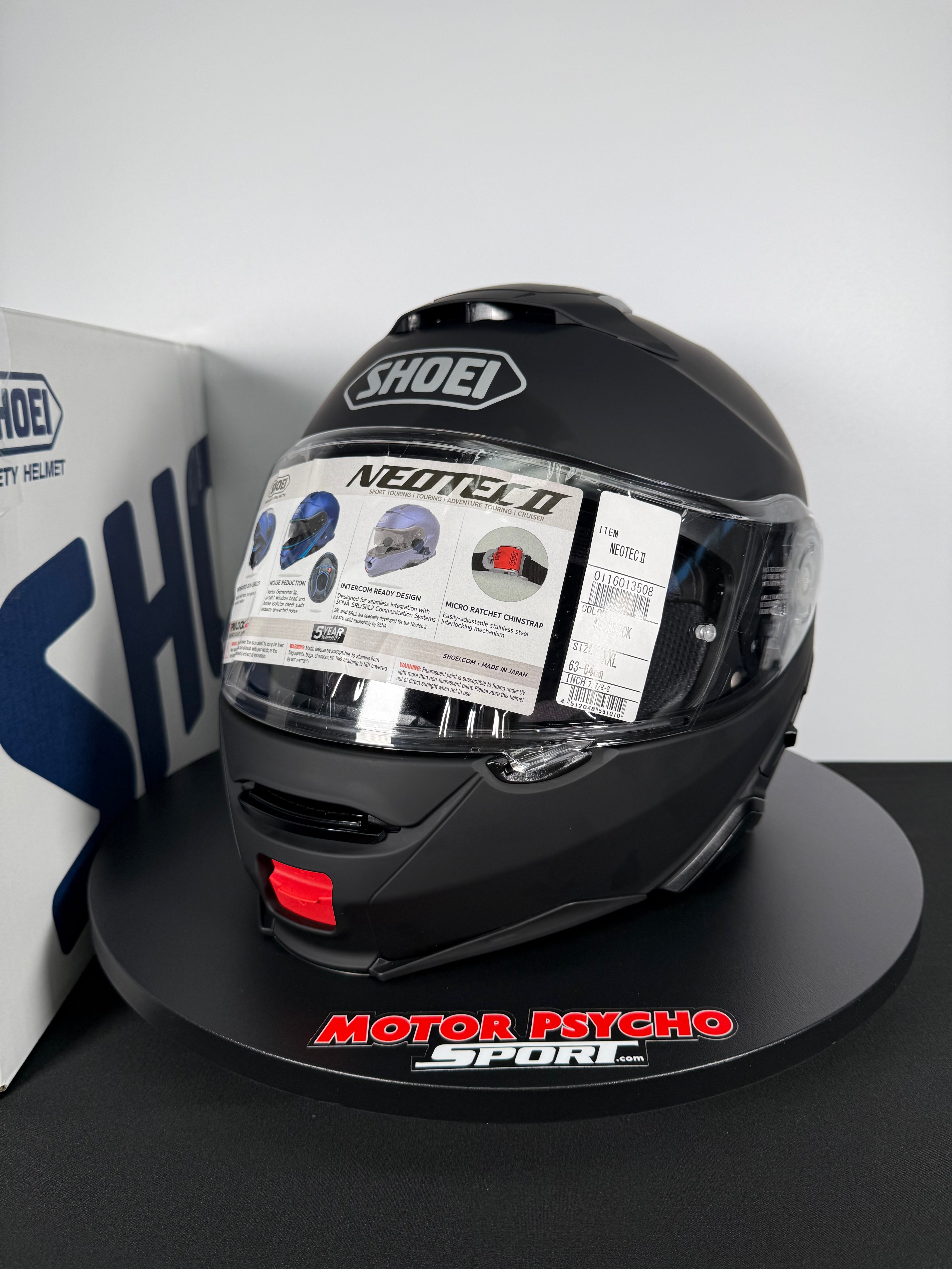 Shoei Neotec II Modular Helmet - Matte Black - Size XXL