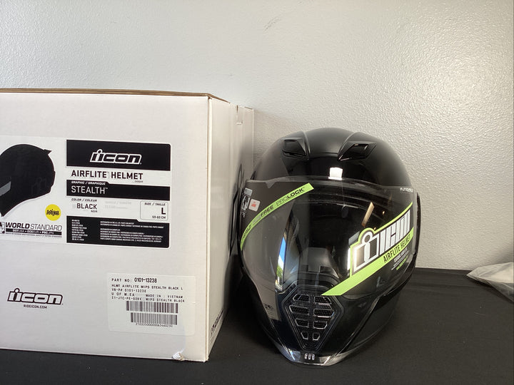 Icon Airflite Stealth MIPS Helmet - Size Large -  CLOSEOUT