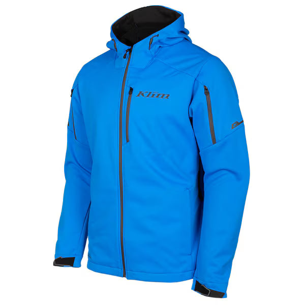 KLIM INVERSION HOODED JACKET - ELECTRIC BLUE LEMONADE - ASPHALT