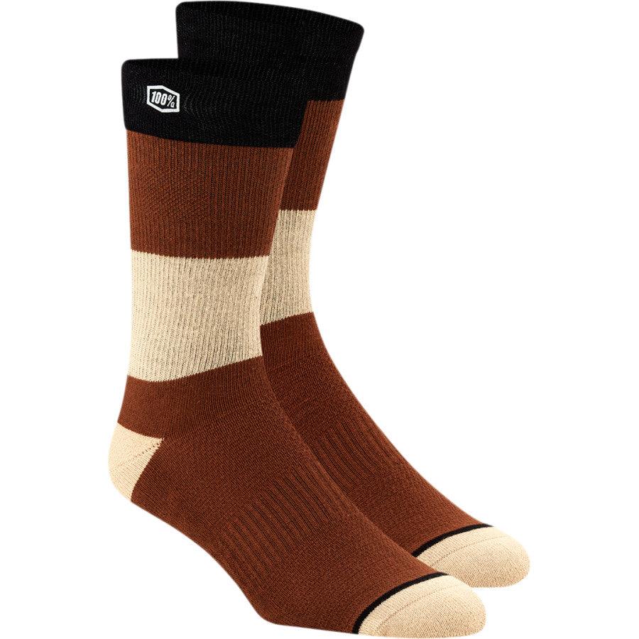 100% Trio Socks - Camel