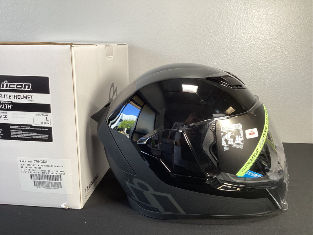 Icon Airflite Stealth MIPS Helmet - Size Large -  CLOSEOUT