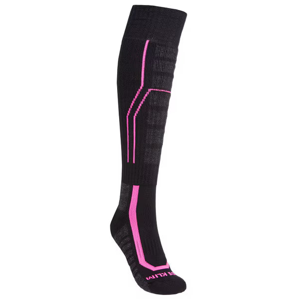 KLIM SOLSTICE SOCK 2.0 - BLACK - KNOCKOUT PINK