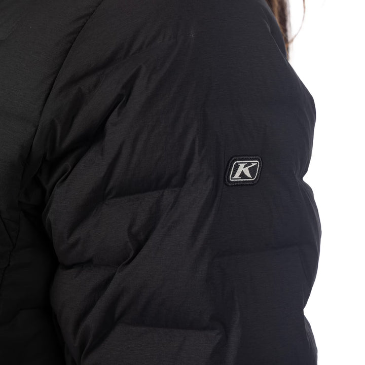 KLIM LUNA STRETCH DOWN HOODED JACKET - BLACK