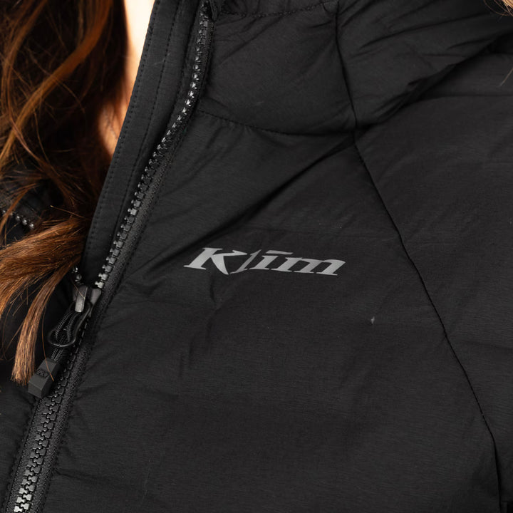 KLIM LUNA STRETCH DOWN HOODED JACKET - BLACK