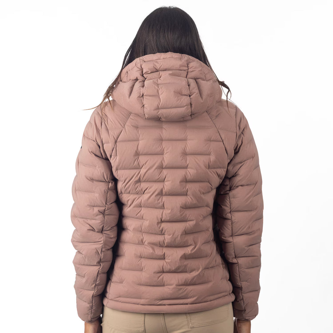 KLIM LUNA STRETCH DOWN HOODED JACKET - TWILIGHT MAUVE