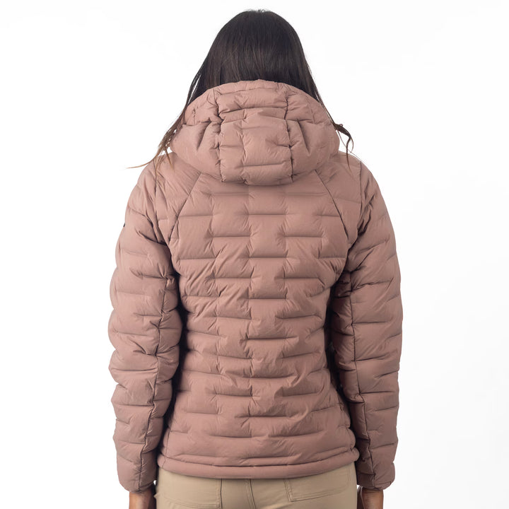 KLIM LUNA STRETCH DOWN HOODED JACKET - TWILIGHT MAUVE