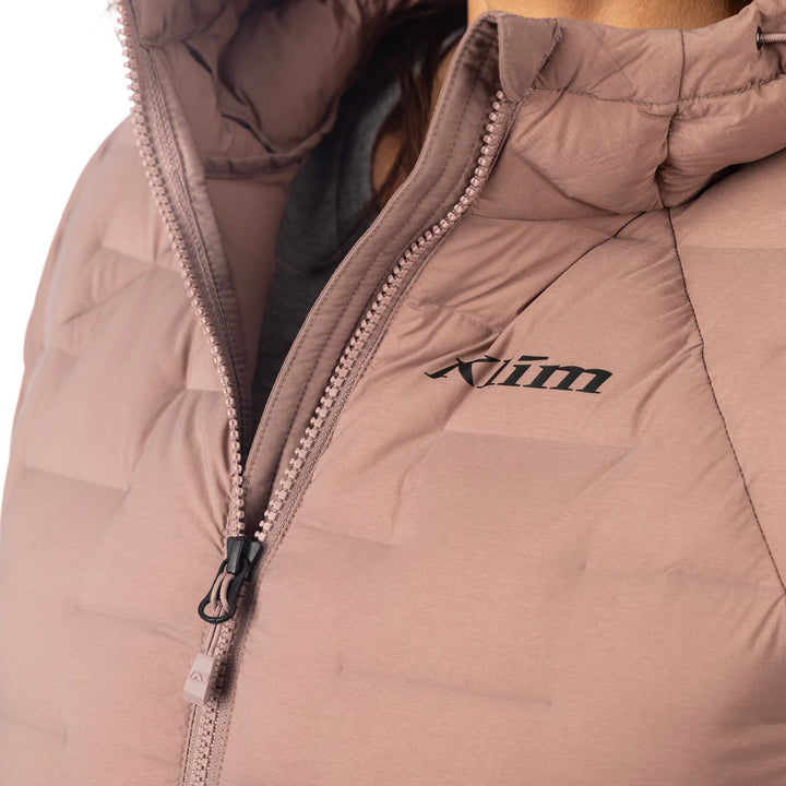 KLIM LUNA STRETCH DOWN HOODED JACKET - TWILIGHT MAUVE