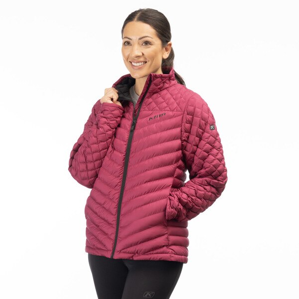 KLIM ANTORA FEATHERLESS JACKET - RASPBERRY RADIANCE - BLACK