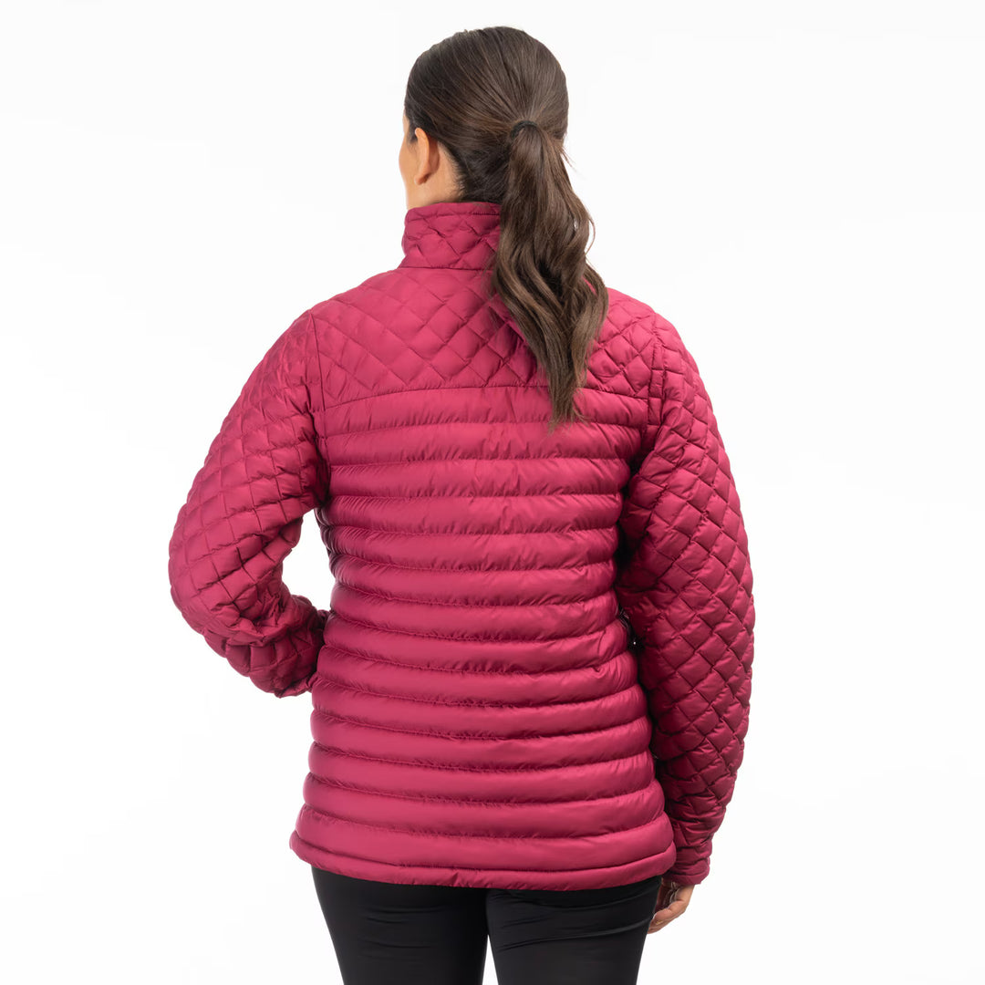 KLIM ANTORA FEATHERLESS JACKET - RASPBERRY RADIANCE - BLACK