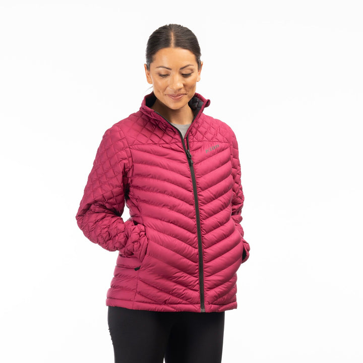KLIM ANTORA FEATHERLESS JACKET - RASPBERRY RADIANCE - BLACK
