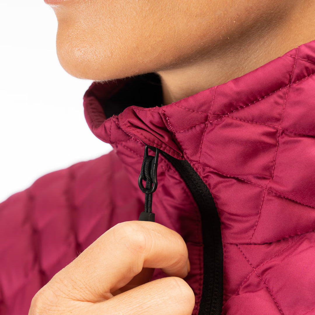 KLIM ANTORA FEATHERLESS JACKET - RASPBERRY RADIANCE - BLACK