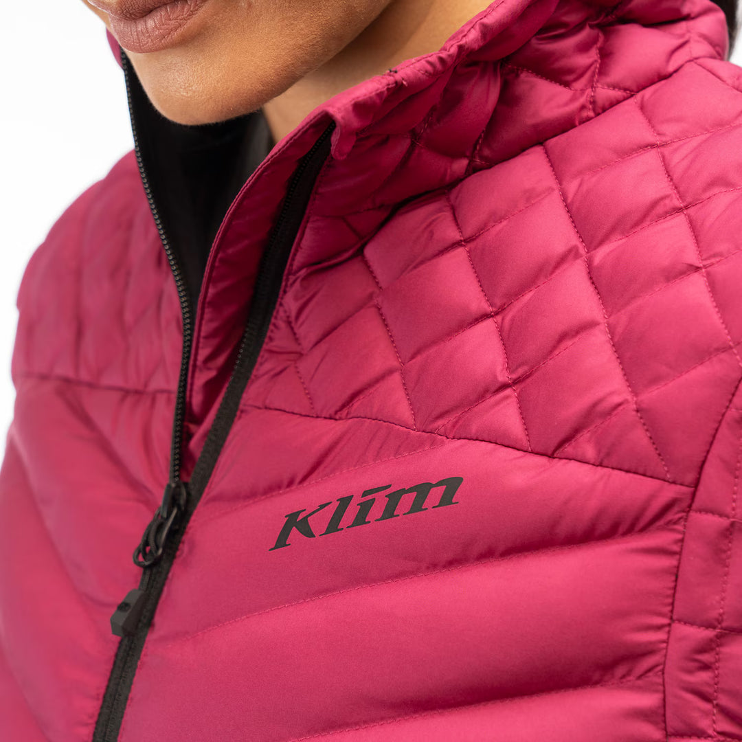 KLIM ANTORA FEATHERLESS JACKET - RASPBERRY RADIANCE - BLACK