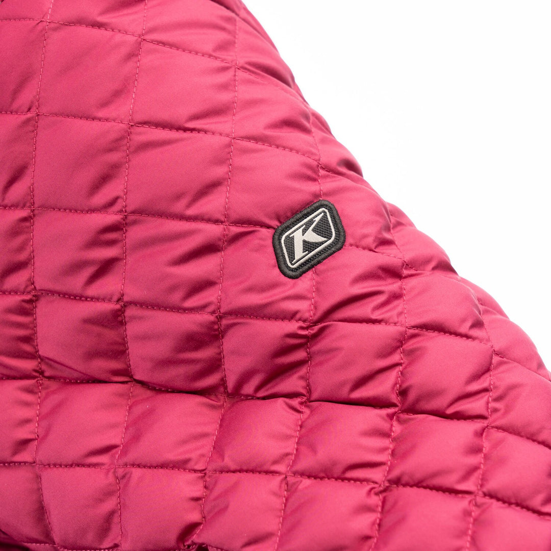 KLIM ANTORA FEATHERLESS JACKET - RASPBERRY RADIANCE - BLACK
