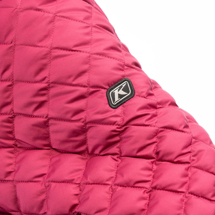KLIM ANTORA FEATHERLESS JACKET - RASPBERRY RADIANCE - BLACK