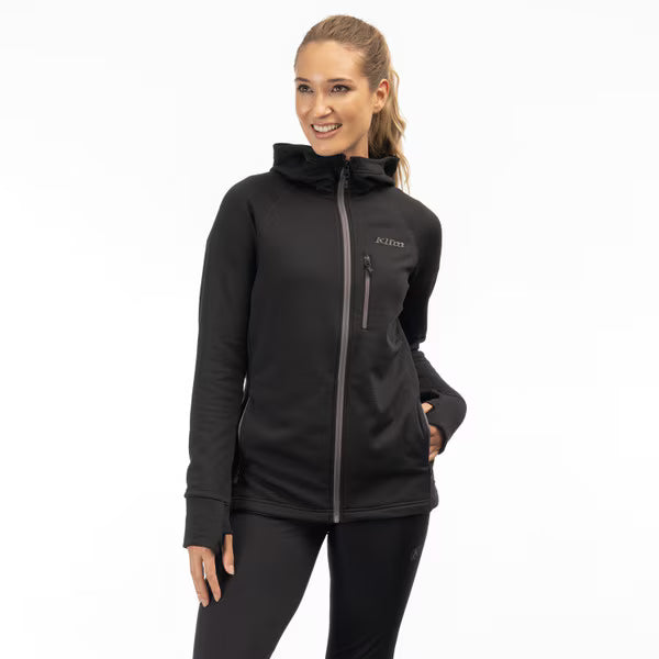 KLIM HALO HOODED JACKET - BLACK