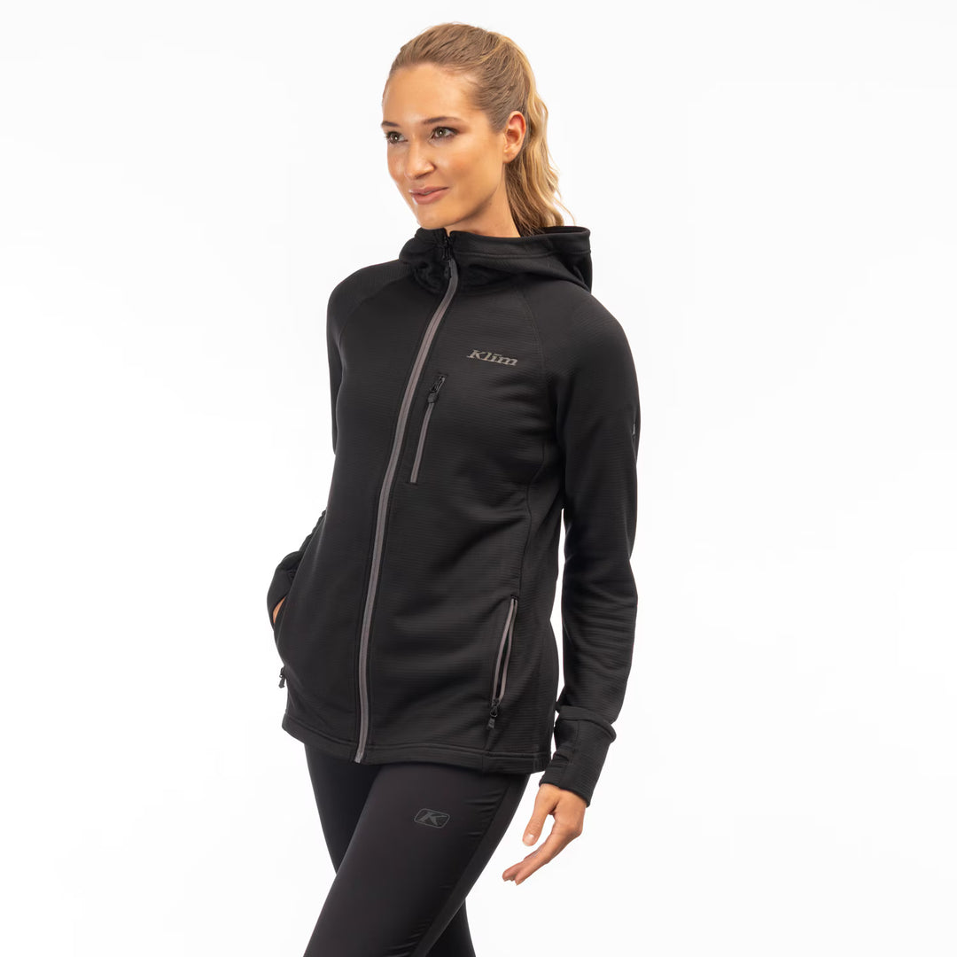 KLIM HALO HOODED JACKET - BLACK