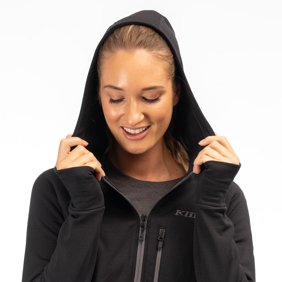 KLIM HALO HOODED JACKET - BLACK