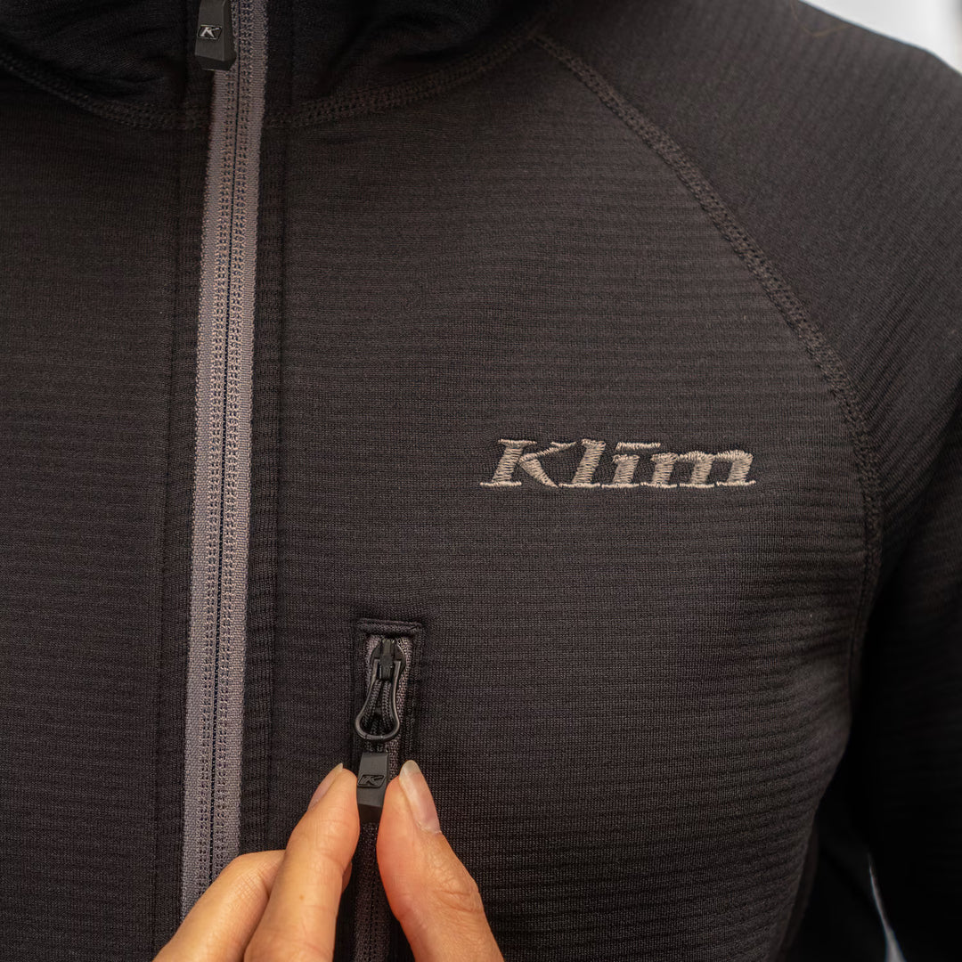 KLIM HALO HOODED JACKET - BLACK