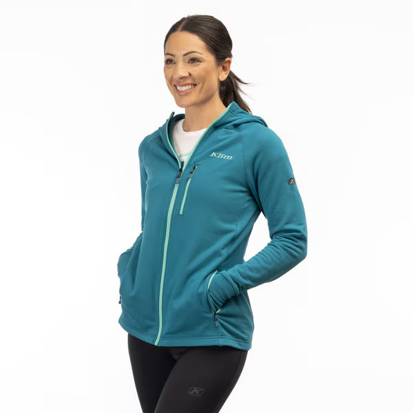 KLIM HALO HOODED JACKET - DEEP LAGOON