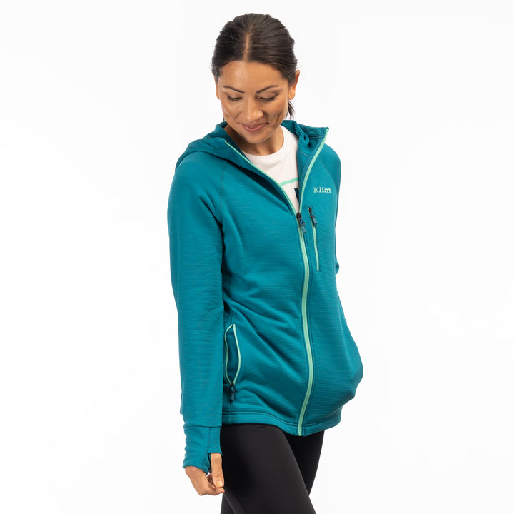 KLIM HALO HOODED JACKET - DEEP LAGOON