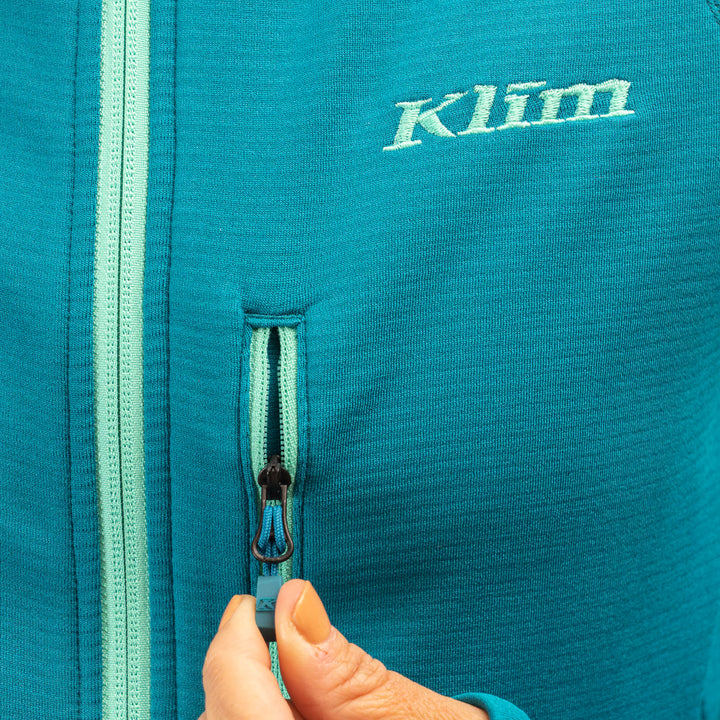 KLIM HALO HOODED JACKET - DEEP LAGOON