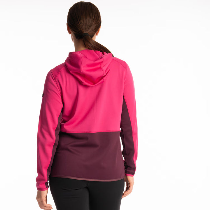 KLIM SOLITUDE HOODED JACKET - FUCHSIA RED/ITALIAN PLUM