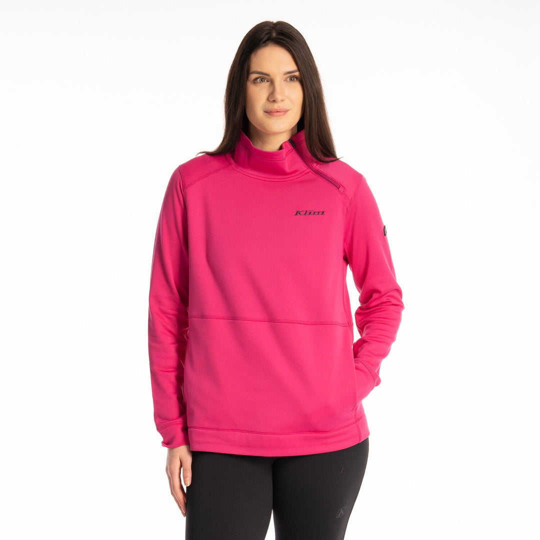 KLIM SOLITUDE ASYM PULLOVER - FUCHSIA RED