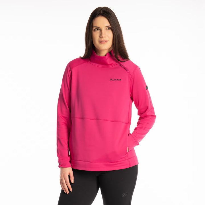 KLIM SOLITUDE ASYM PULLOVER - FUCHSIA RED
