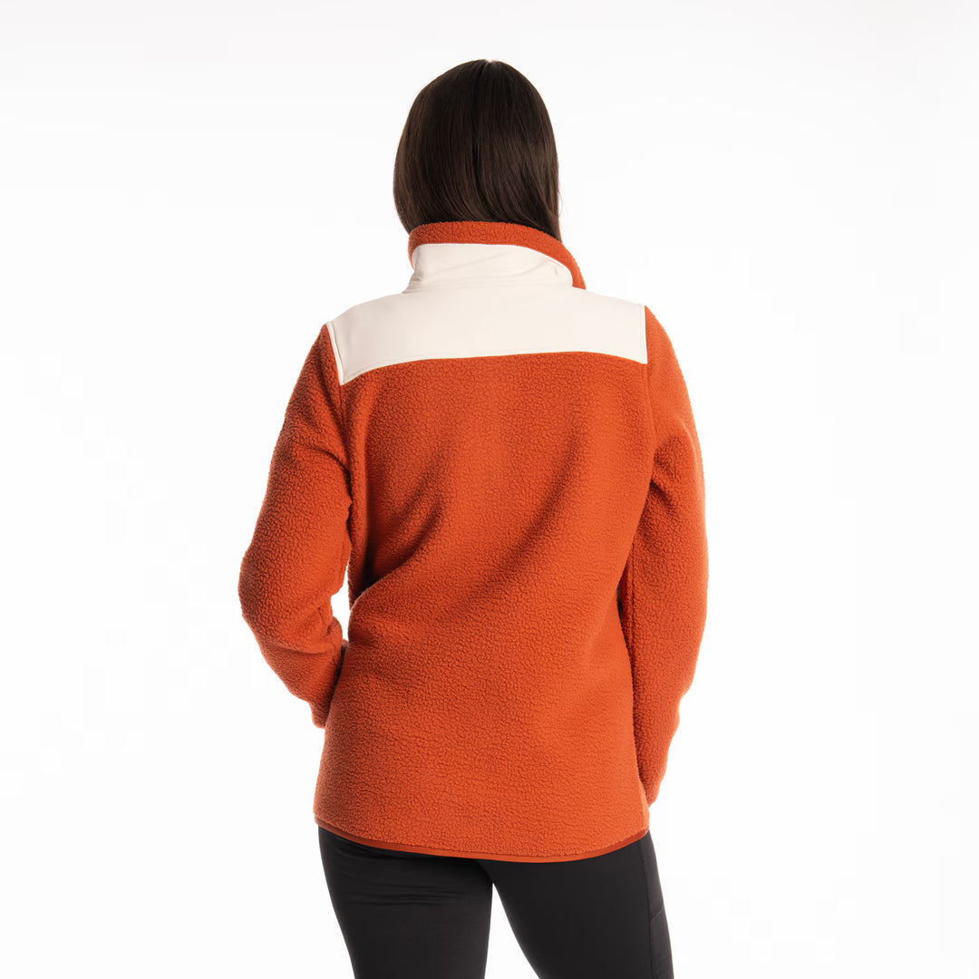 KLIM HIGH PILE MOUNTAIN FLEECE PULLOVER - PICANTE - EMBERGLOW