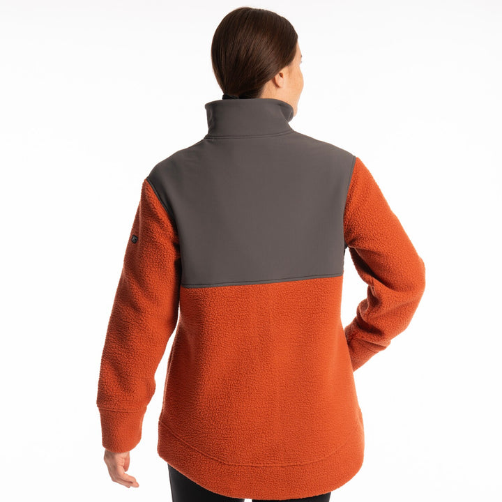 KLIM HIGH PILE MOUNTAIN FLEECE JACKET - PICANTE - ASPHALT