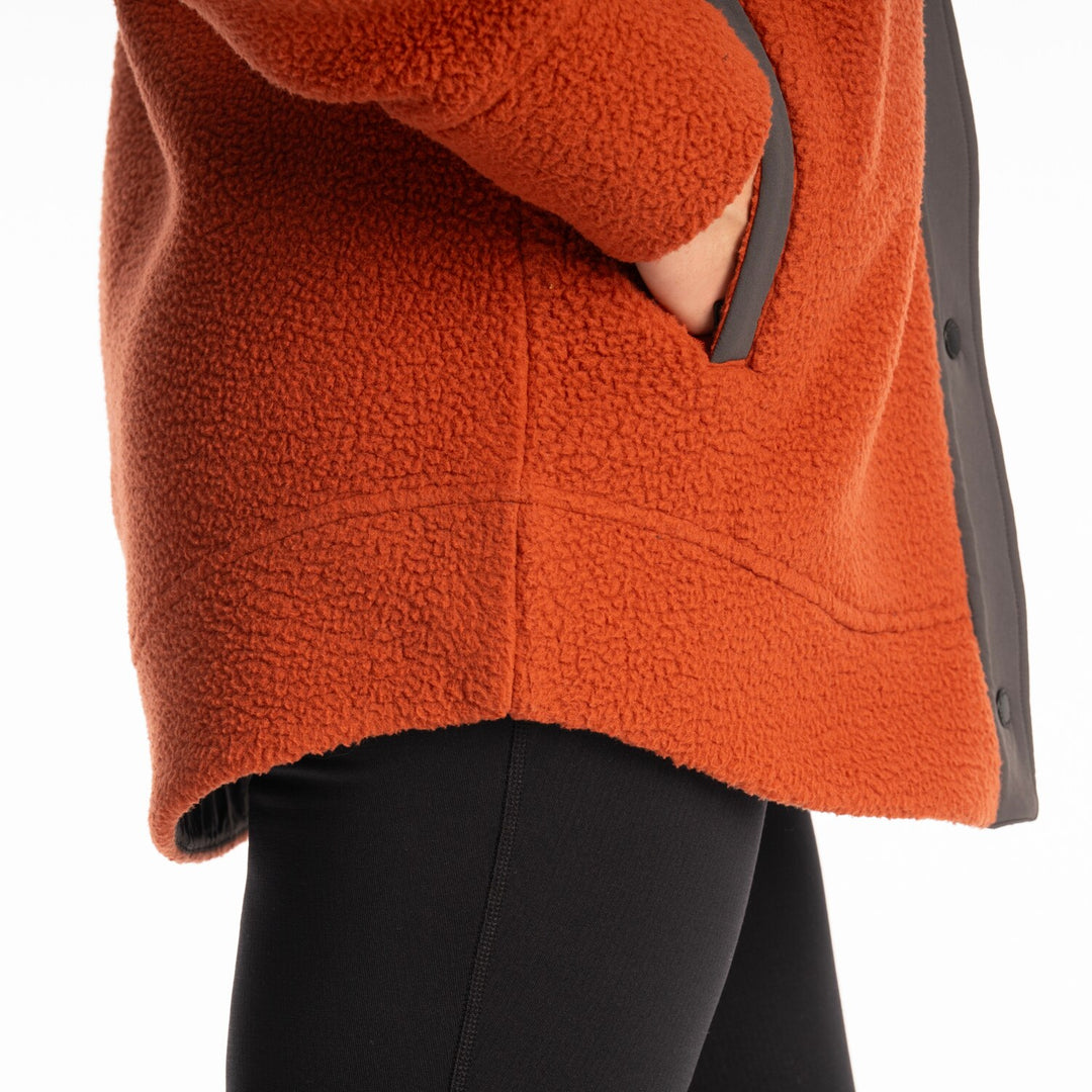 KLIM HIGH PILE MOUNTAIN FLEECE JACKET - PICANTE - ASPHALT