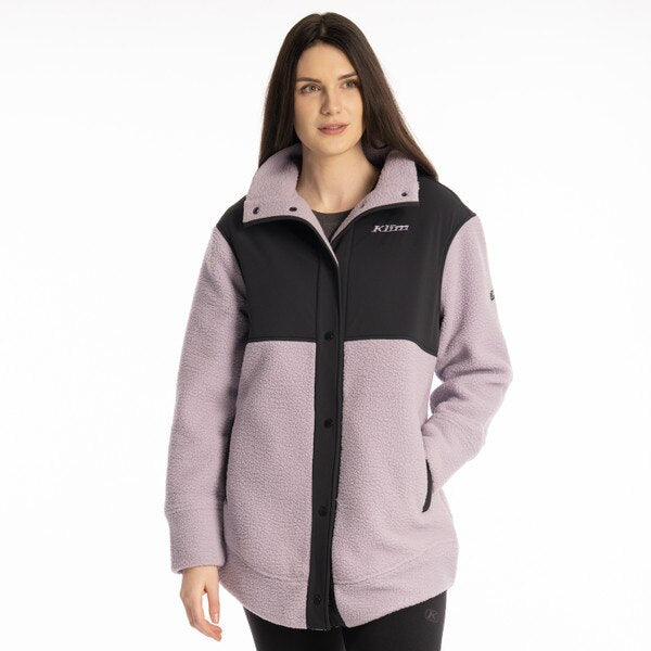 KLIM HIGH PILE MOUNTAIN FLEECE JACKET - WISTERIA - BLACK