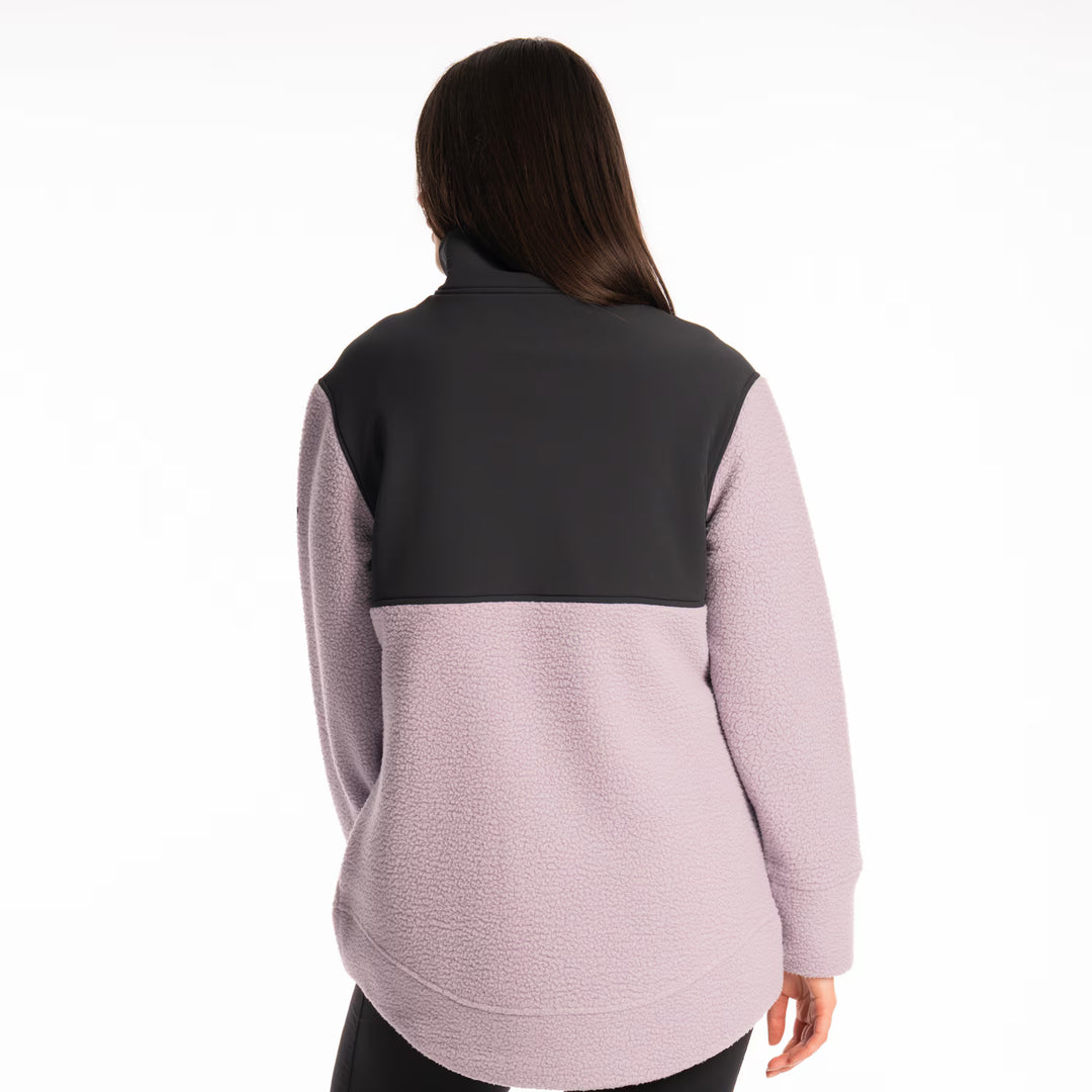 KLIM HIGH PILE MOUNTAIN FLEECE JACKET - WISTERIA - BLACK