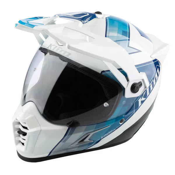 KLIM NEW KRIOS PRO HELMET ECE/DOT-SPECTRUM WHITE - BLUE – Motor